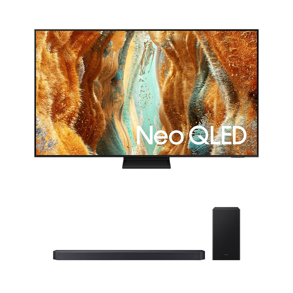 Samsung AI TV 75" NEO QLED Ultra 4K + Soundbar Samsung HW-Q600H Combo