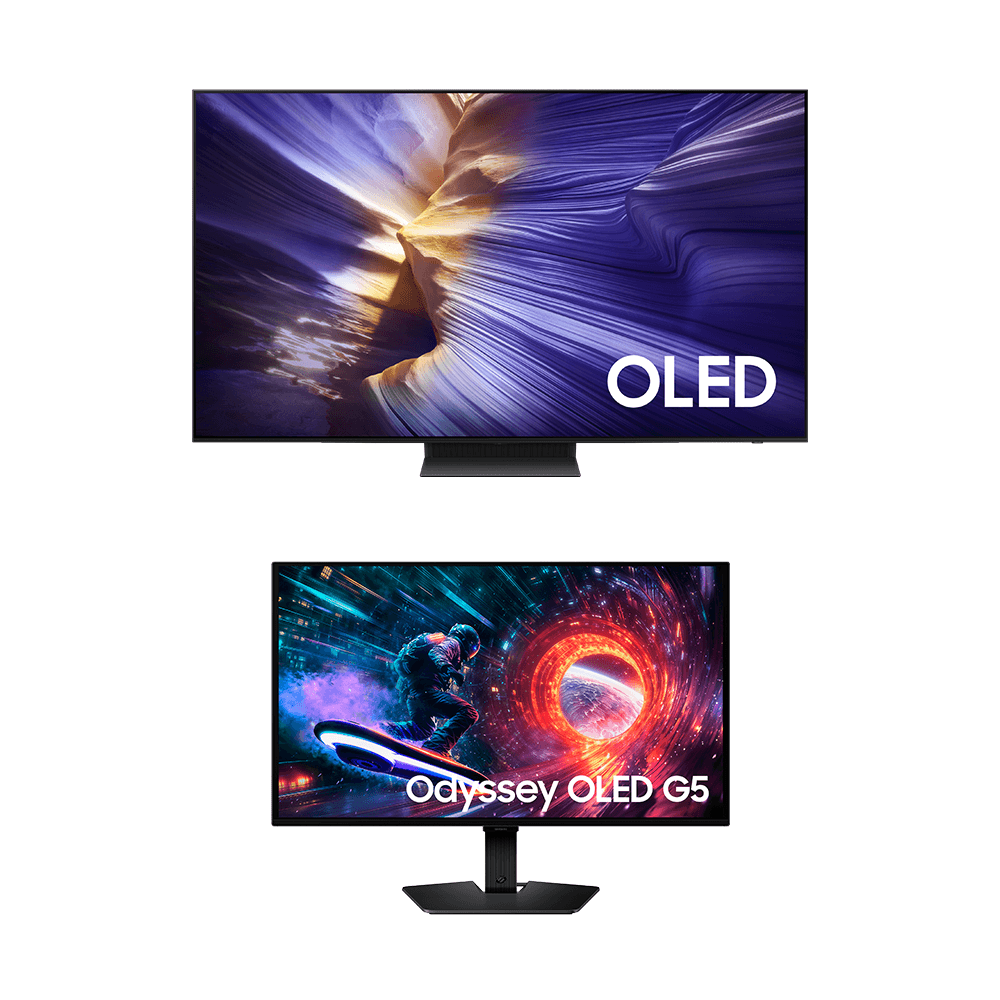 Samsung AI TV 65" OLED 4K S90F + Monitor Odyssey OLED G8 32", 4K Combo