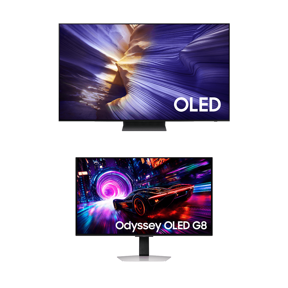 Samsung AI TV 77" OLED 4K S90F + Monitor Odyssey OLED G8 32", 4K Combo