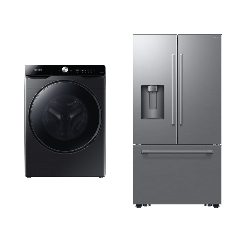 Lava e seca Samsung WD13 BLACK 220 + Geladeira Samsung French Door RF70H 664L 220 Combo