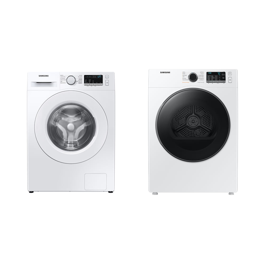 Lavadora Samsung 11kgs WW11T 120 + Secadora Samsung 12kgs DV12B 220 Combo