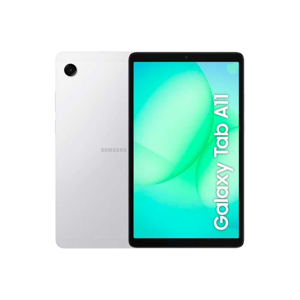 Galaxy Tab A11, 64GB, 4GB RAM, Tela de 8.7", Bateria 5.100mAh, Câmera frontal 5MP, Câmera traseira 8MP, WiFi Prata