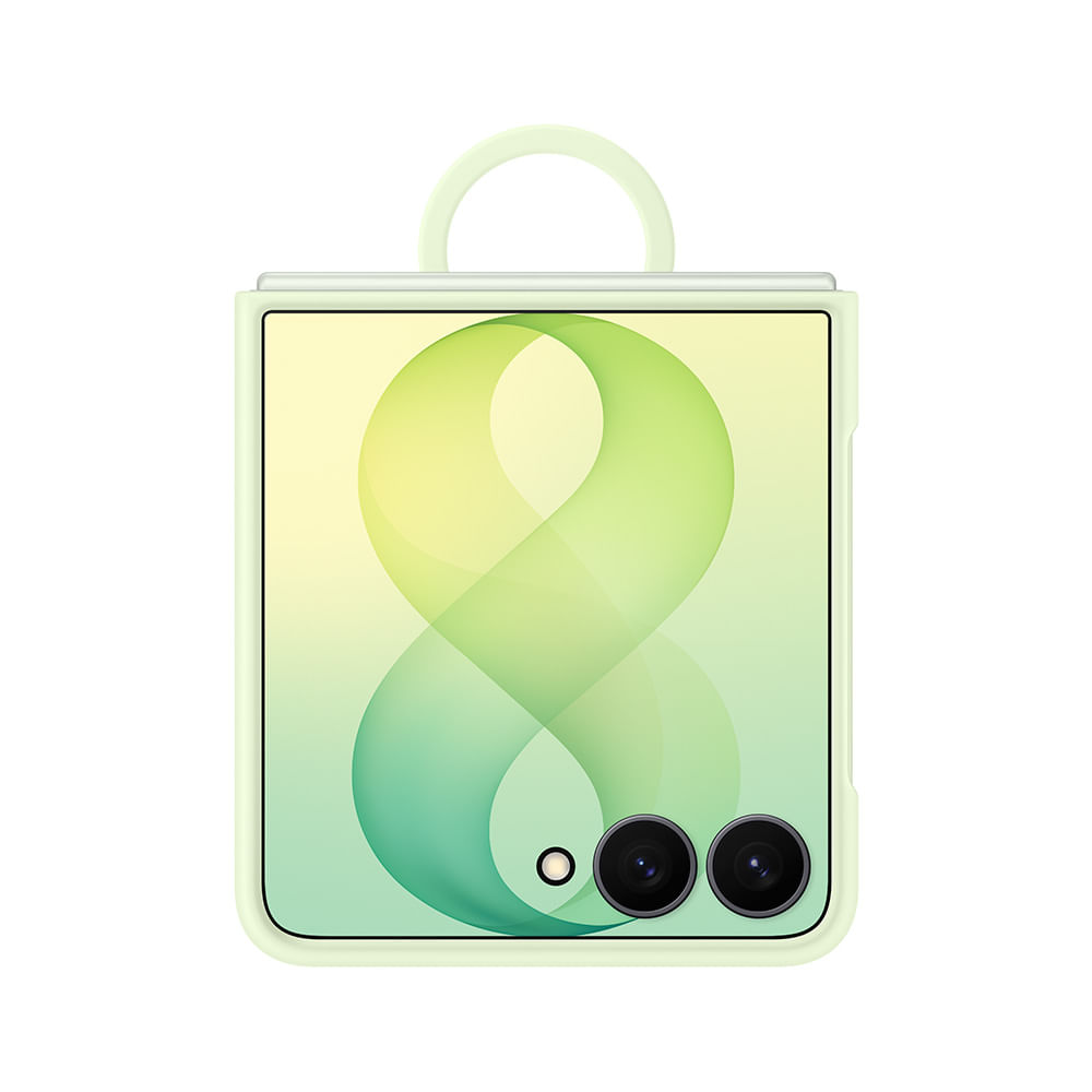 Capa Silicone Magnética com Argola Galaxy Flip8 Verde