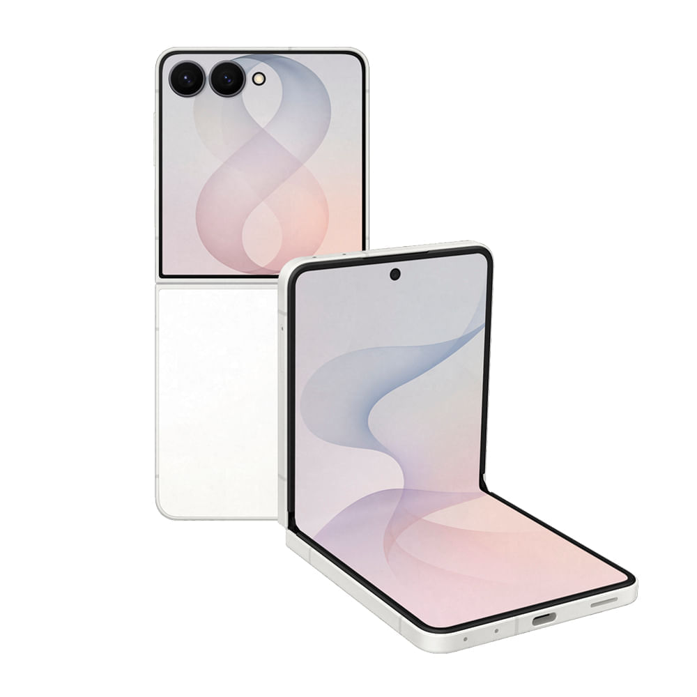 Celular Samsung Galaxy Z Flip8, 512GB, 12GB RAM, 6.9", Câm. Dupla 50MP, O Flip mais leve do mundo Branco
