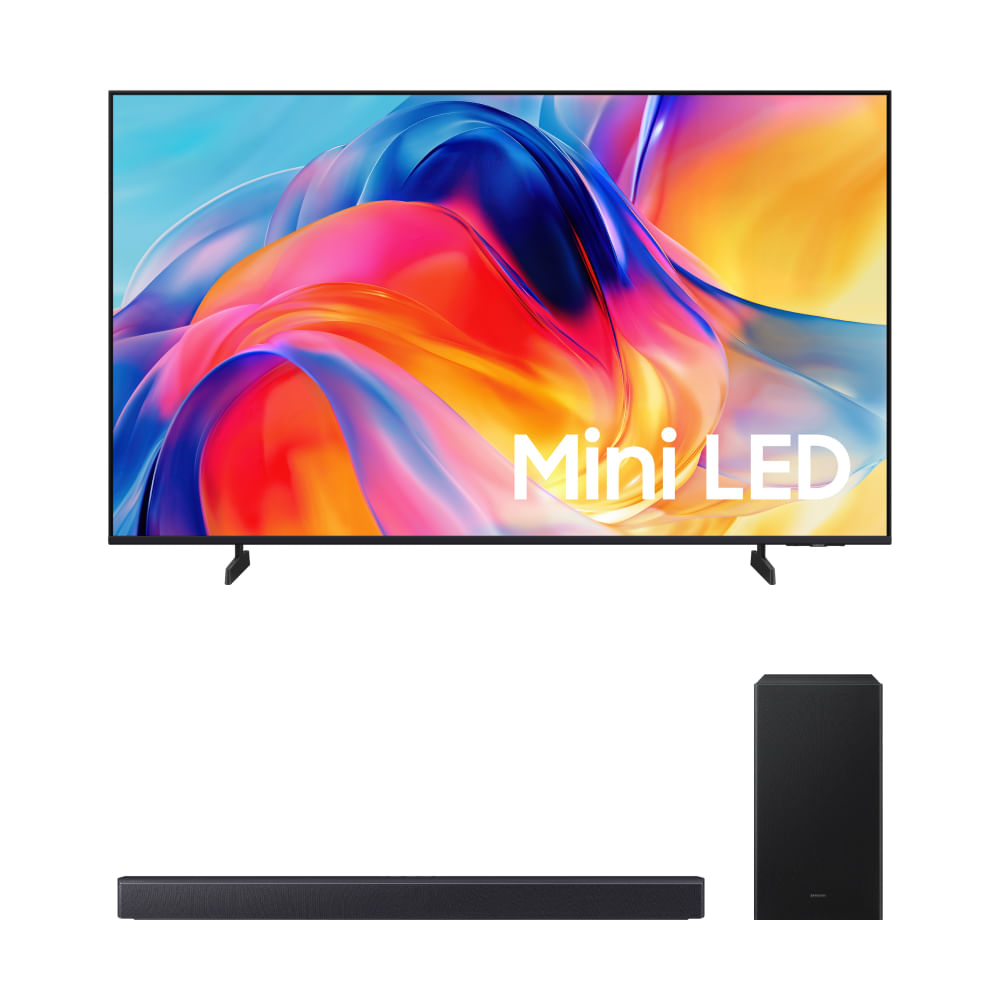 Samsung Smart TV 55" MiniLED 4K M75H + Soundbar Samsung B-Series HW-B450F Combo