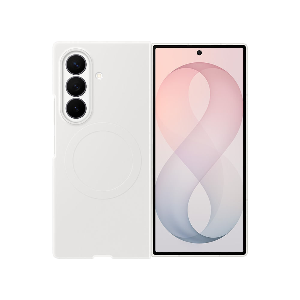 Capa Silicone Magnética Galaxy Fold8 ultra Branco